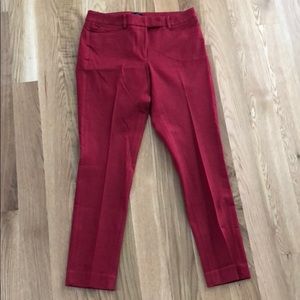 Red White House Black Market Slacks